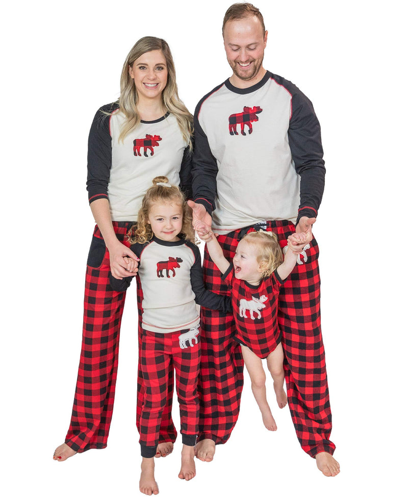 [Australia] - Lazy One Family Sets, Matching Pajamas Baby & Kids, Teens, and Adults Moose Plaid Womens Pajama Shirt XX-Large 