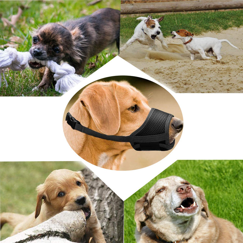 WAYA Breathable Muzzle, mesh Breathable for Small and Medium Sized Dogs, Anti-bite and Barking - PawsPlanet Australia