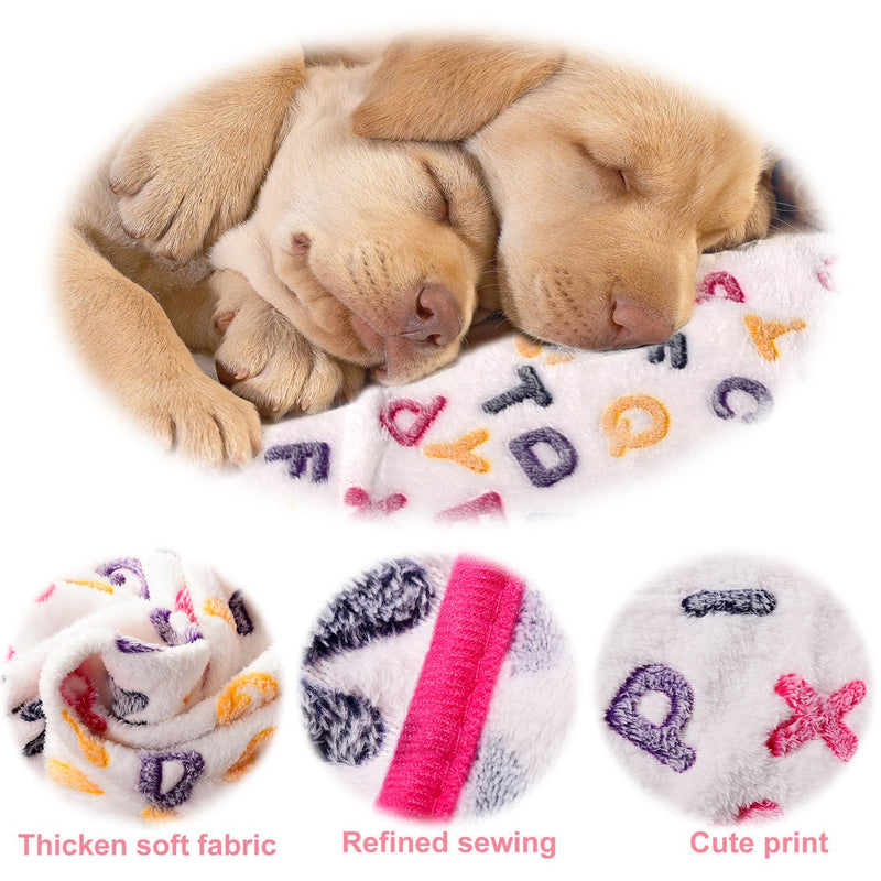 [Australia] - miadore 2 Pieces Soft and Fluffy Pet Blankets, Premium Flannel Fleece Dog Cat Puppy Kitten Blanket for Warm Sleep Mat Bed Cushion Small 30" X 20" 