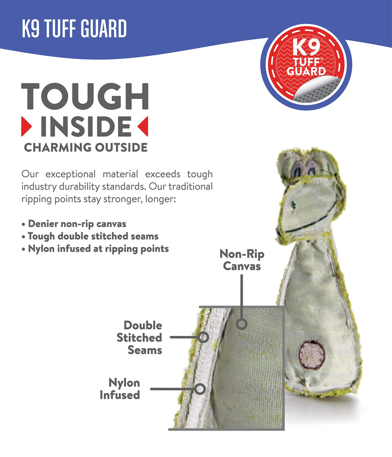 [Australia] - Charming Pet Ropes-A-Go Squeaky Dog Toy - Tough and Durable Interactive Soft Plush Animal Tug Toy Dragon 