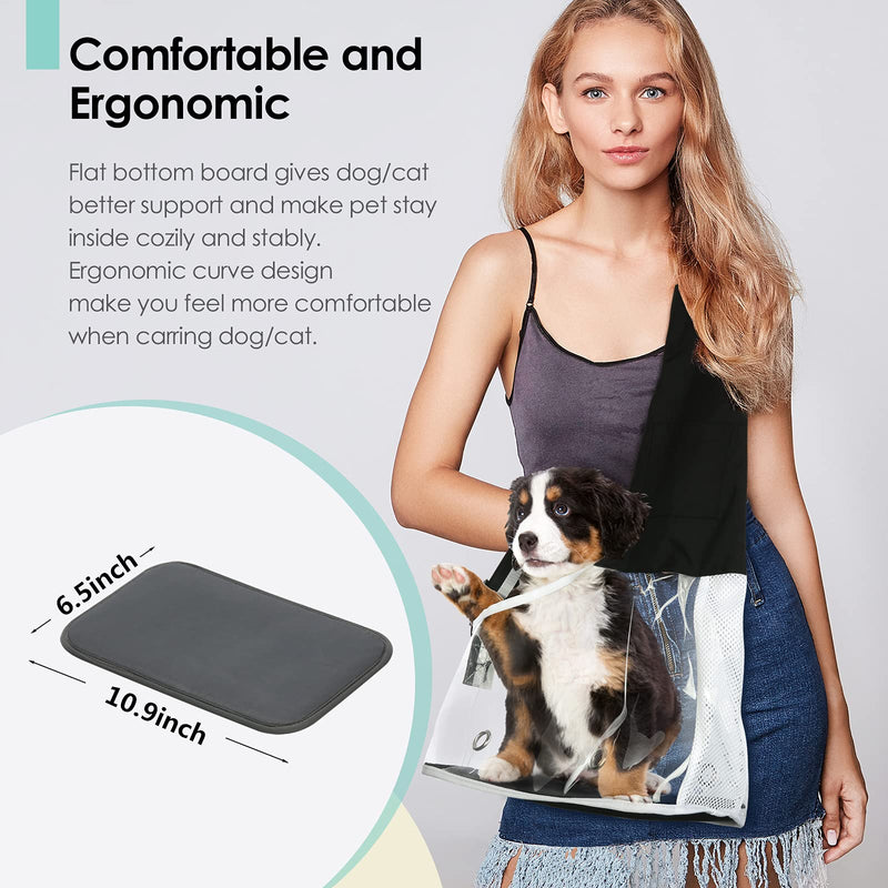 SLSON Pet Dog Sling Carrier,Transparent Dog Sling Bags Hands Free Dogs Cats Travel Bag Breathable Adjustable Strap Shoulder Carriers for Pets,with Collapsible Dog Bowl Small - PawsPlanet Australia