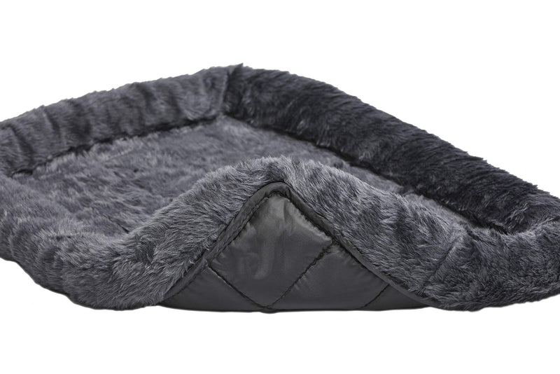 [Australia] - New World Gray Dog Bed | Bolster Dog Bed Fits Metal Dog Crates | Machine Wash & Dry 24-Inch 