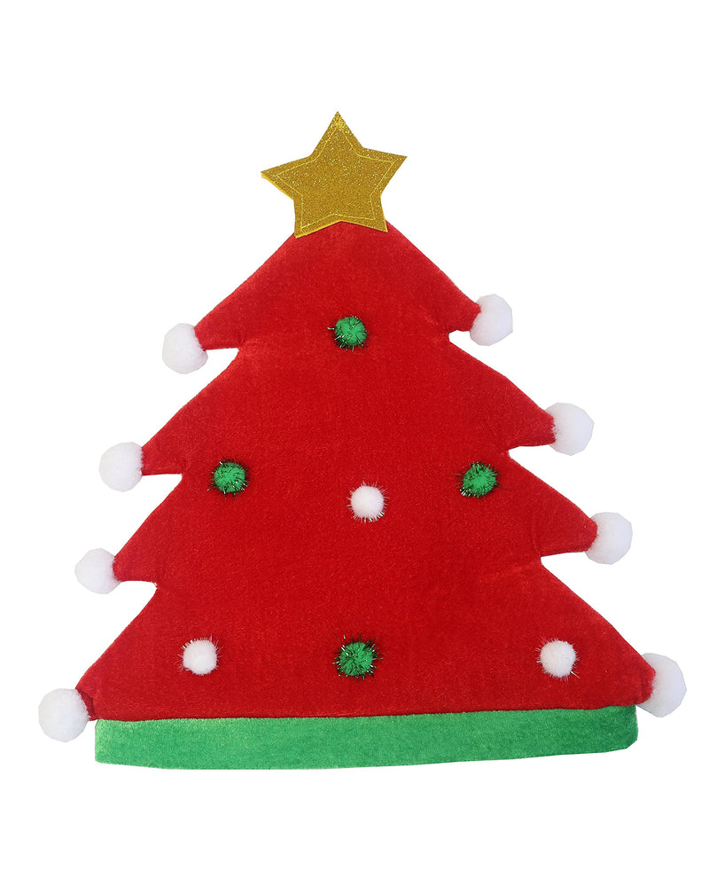 Christmas Novelty Tree Hats. 2-Pack Christmas Funny Tree Hat Christmas Decoration. (Red & Green) - PawsPlanet Australia