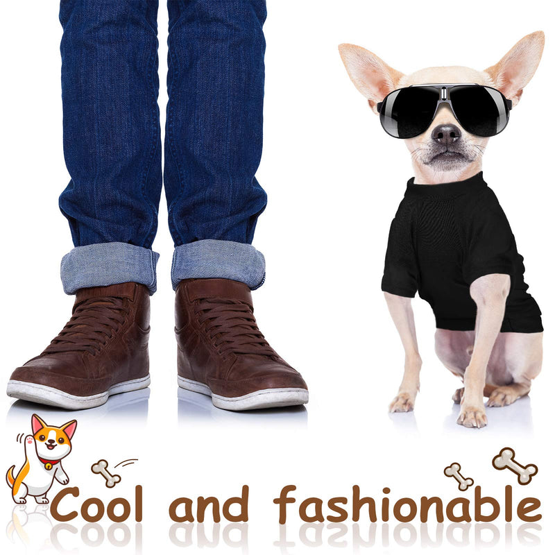 3 Pieces Dog Shirts Pet Shirts Pet Puppy Apparel Sweatshirt Elastic Breathable Dog T-Shirts for Small to Medium Dogs Puppy (S) - PawsPlanet Australia