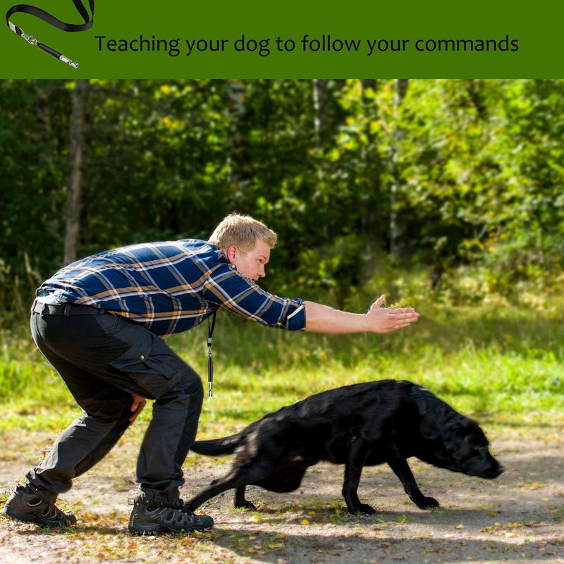 [Australia] - OYEFLY Dog Whistle to Stop Barking, Professional Dog Training Whistle,Adjustable High Pitch Sound Tool with Free Premium Quality Lanyard Strap Medium Black 