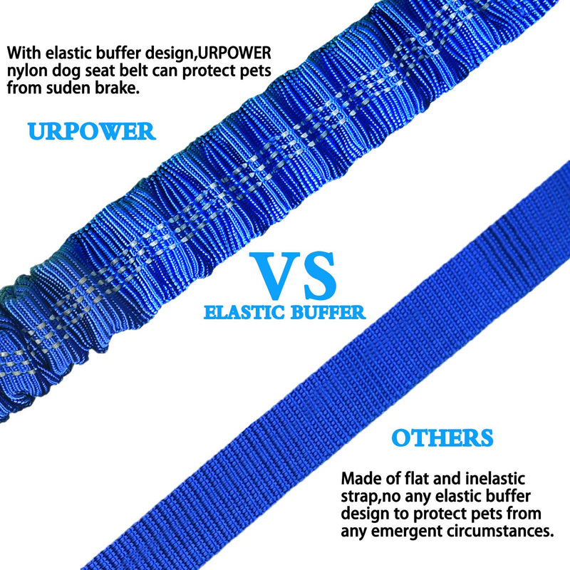 [Australia] - Adjustable Dog Seat Belt Pet Car Vehical Safety Lash Leads Eflective Seatbelt for Small, Medium, Large Dogs Blue 