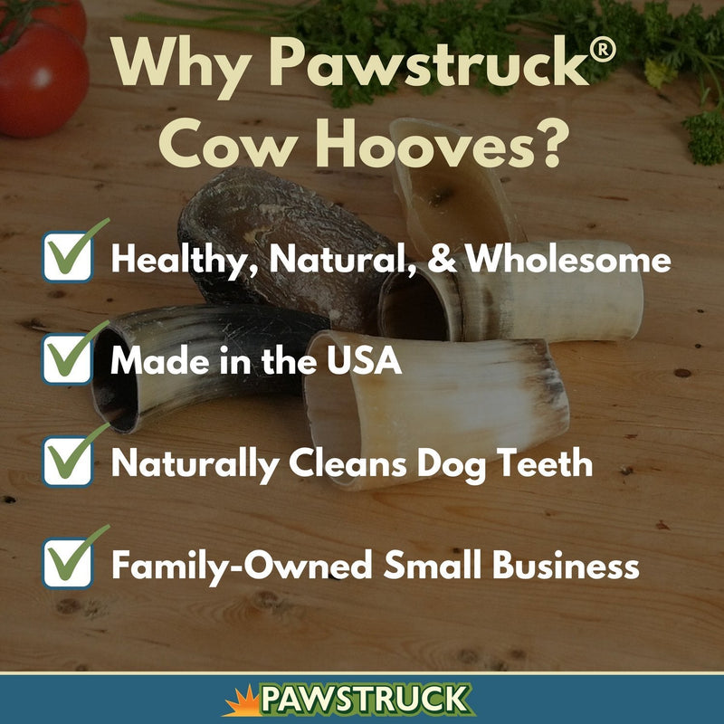 Pawstruck Cow Hooves For Dogs-Bulk Dental Treats Dog Chews Beef 10 Hooves - PawsPlanet Australia