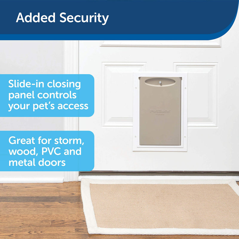 PetSafe, Staywell, Aluminium Pet Door, Solid Design, Easy Install, For Pets Up To 18 kg - (Medium) Medium - PawsPlanet Australia