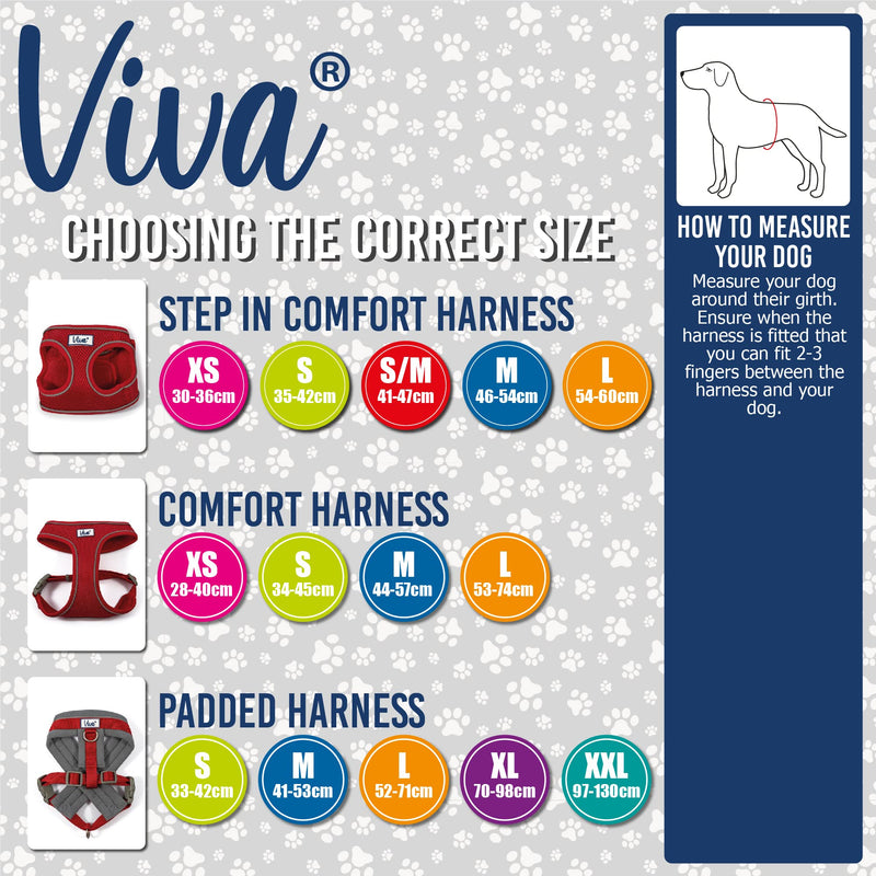 Ancol Viva Step-in Comfort dog harness, size L, for 54-60 cm blue - PawsPlanet Australia