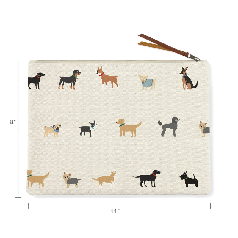 [Australia] - FRINGE STUDIO Happy Breeds Large Canvas Pouch (810002) 