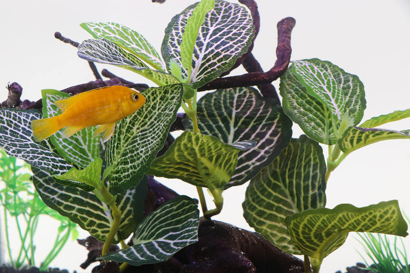 AQUA KT Reptile Terrarium Forest Tree with Plant Leaves for Amphibian Habitat Décor Lizard Snake Turtle Supplies - PawsPlanet Australia