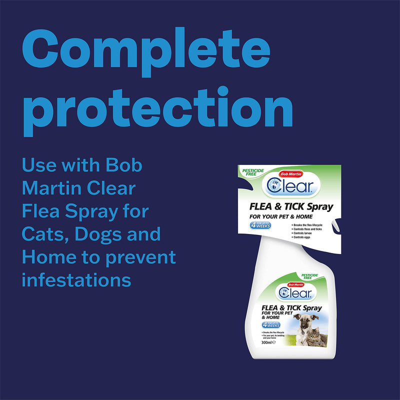 Bob Martin Clear | Dog Flea Collar, Suitable for Puppies | Effective Flea & Tick Repellent | Waterproof + Adjustable for All Breeds (1 Collar) - PawsPlanet Australia