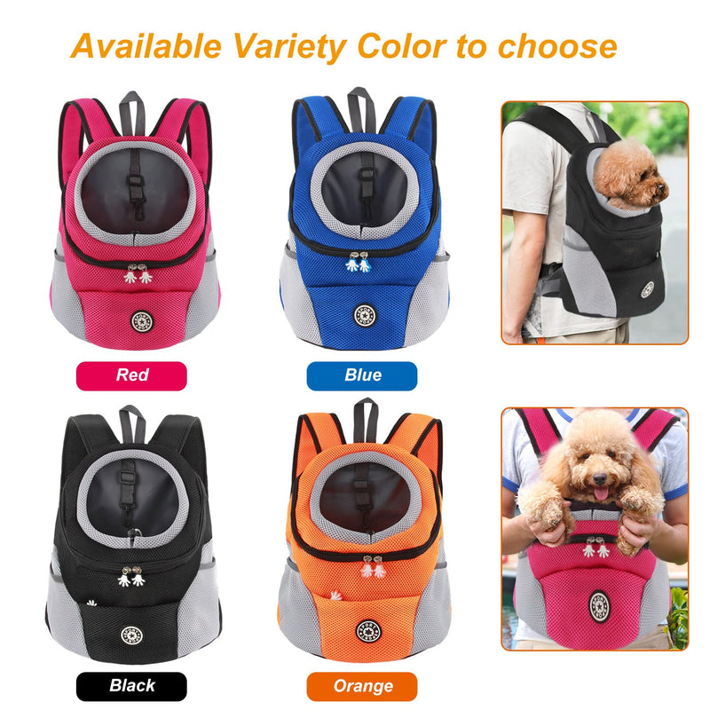M MUNCASO Dog Cat Carrier Backpack small Pet Travel Bag,Puppy Pet Front Pack,with Breathable Head-Out Design and Waterproof Bottom,Airline Approved for Outdoor Hiking Travel Bike(S,Black) S Black - PawsPlanet Australia