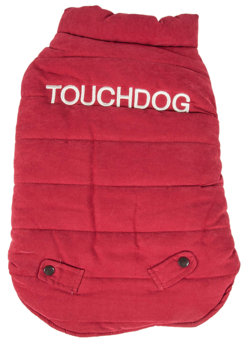 touchdog Waggin Swag Reversible Insulated Pet Coat Pink / White Small - PawsPlanet Australia