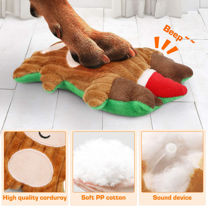 Dreamon Christmas Dog Toy, 3pcs Chew Toy Plush Dog Toy Indestructible Interactive Toy Chew Toy Christmas Gift for Puppies and Small Medium Large Dogs - PawsPlanet Australia