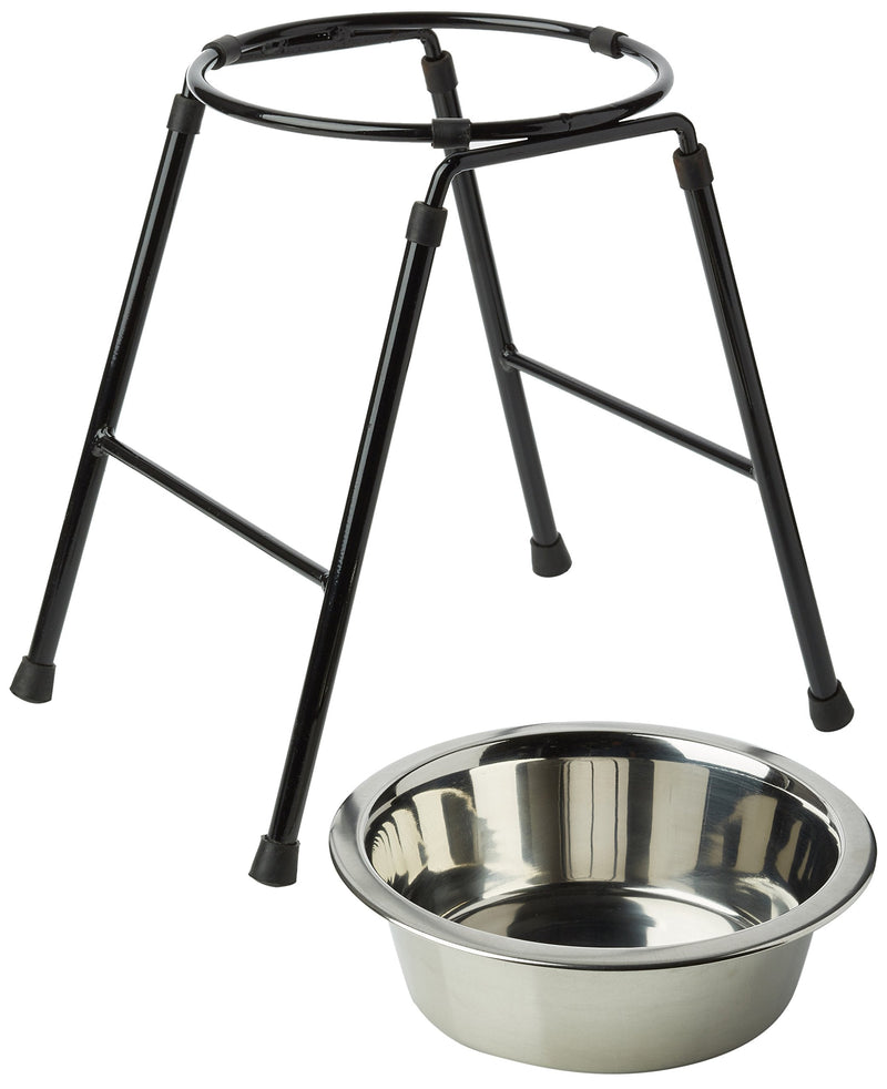 Classic Pet Products Single Feeder High Stand with 1600 ml Stainless Steel Dish, 300 mm Tall - PawsPlanet Australia