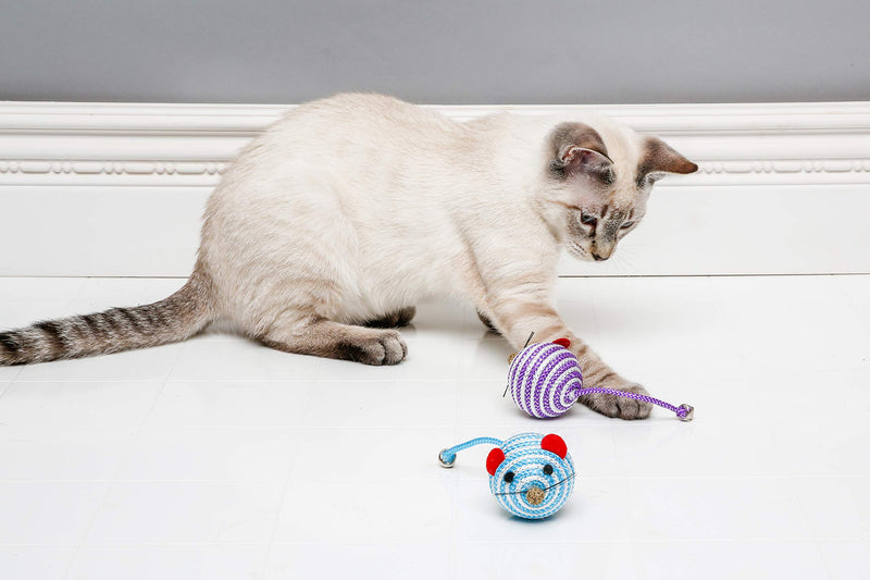 [Australia] - Hartz Cattraction Silver Vine & Catnip Cat Toys Bell Mouse 