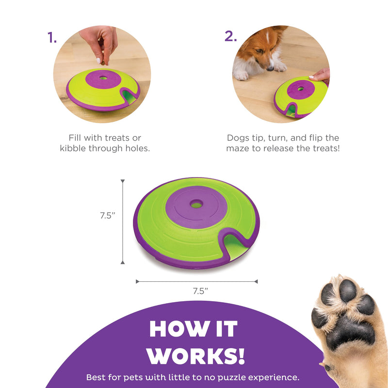 Outward Hound Nina Ottosson Treat Maze - Interactive Dog Toy for Treats - Advanced Level 2 (Intermediate) - PawsPlanet Australia