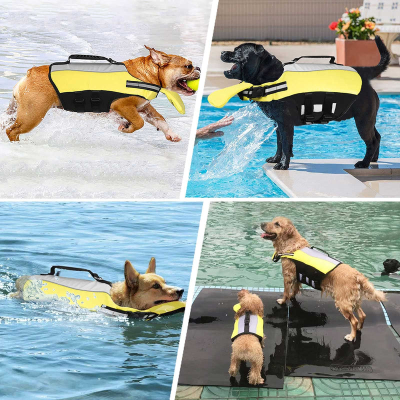 Small Dog Life Jacket for Swimming,Inflatable Dog Vest for Swimming with Rescue Handle & Superior Buoyancy Dog Life Vests for Small Middle Large Size Dogs Pet Life Jackets - PawsPlanet Australia