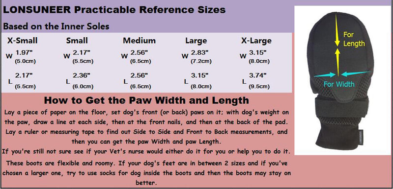 LONSUNEER Dog Boots Breathable Protect Paws Soft Nonslip Soles Set of 4 Size X-Large Color Red - PawsPlanet Australia