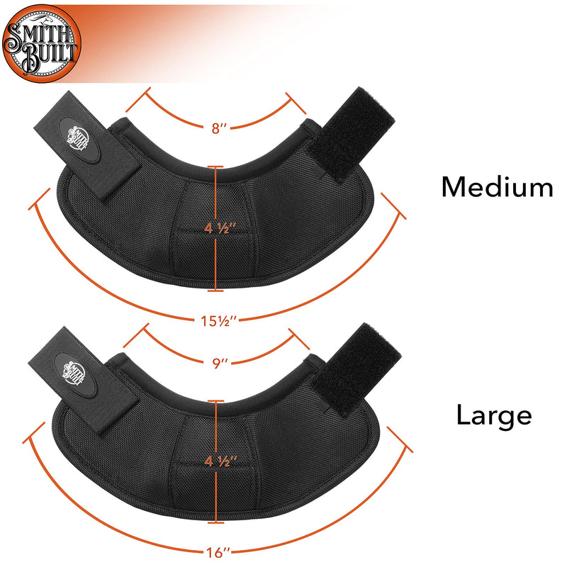 SmithBuilt Equine Hoof Overreach No Turn Ballistic Bell Boots for Horses, Black Medium - PawsPlanet Australia