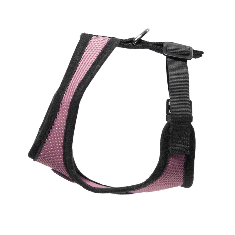 Gooby Dog Harness - Pink, Small - Soft Mesh Head-in Small Dog Harness with Breathable Mesh - Perfect on The Go Mesh Harness for Small Dogs or Cat Harness for Indoor and Outdoor Use Small chest (9.5-13") - PawsPlanet Australia