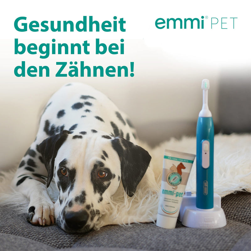 emmi-pet 2x A1 (S) small ultrasonic attachment brushes for emmi-pet 1.0 & 2.0 ultrasonic toothbrush I Prevents tartar, fights bad breath and gum inflammation - silently and without scrubbing - PawsPlanet Australia