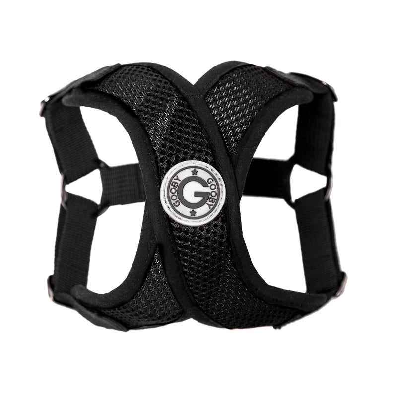 [Australia] - Gooby - Comfort X Step-in Harness, Small Dog Harness with Patented Choke Free X Frame X-Large chest (20.5-26") Black 