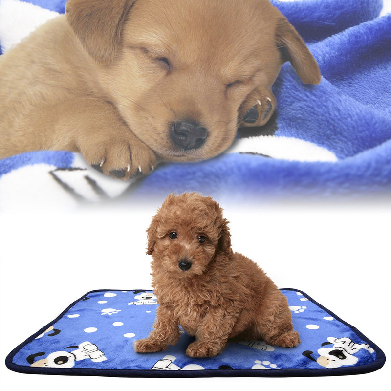 [Australia] - KIWITATA kiwitatá Super Soft Puppy Dog Cat Blanket Premium Flannel Dog Kitten Sleep Bed Cover Mat for Dog Beds/Crate/Kennels (Large,41×30 inch) 