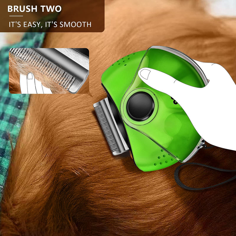 Gogloo Pet Grooming Brush for Dogs & Cats, 3-in-1 Pet Rake Tool for Deshedding Tangles & Mats Removing, Portable Multifunctional - PawsPlanet Australia