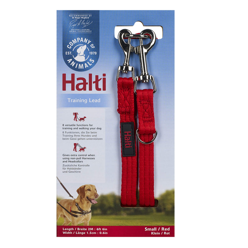 Halti Training Lead for Dogs Small Red - PawsPlanet Australia