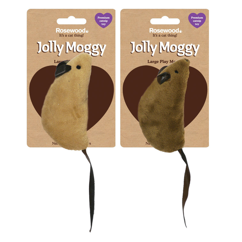 Jolly Moggy Catnip Play Mouse, clear - PawsPlanet Australia