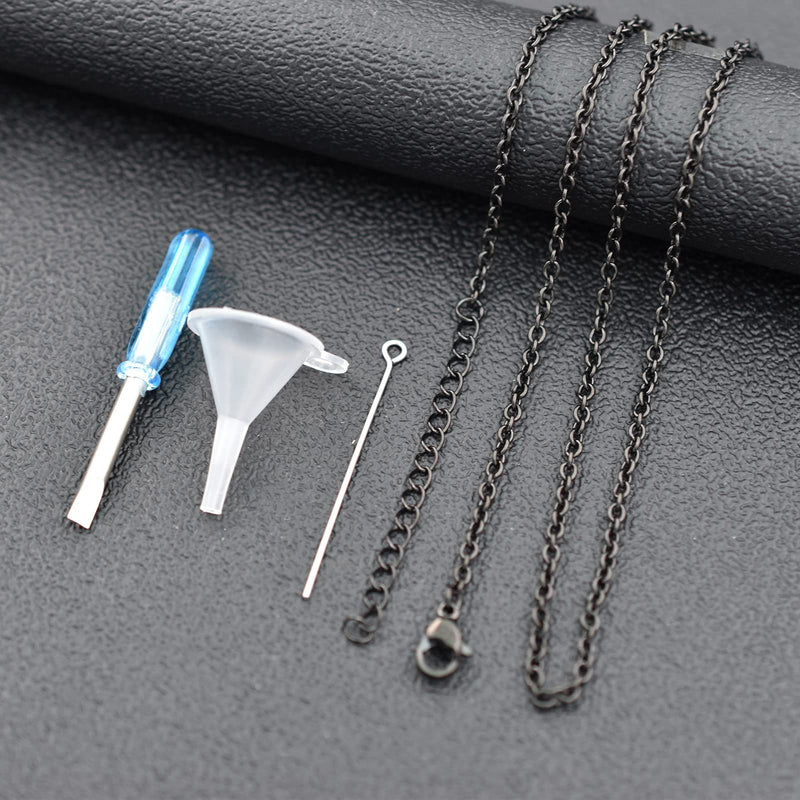 Pet Paw Urn Necklaces for Cat Dog Ashes Paw Print Engraved Pet Cremation Keepsake Jewelry for Ashes Stainless Steel Memorial Urn Pendant Ash Holder Cremation Urn Necklace for Women Men Black - PawsPlanet Australia