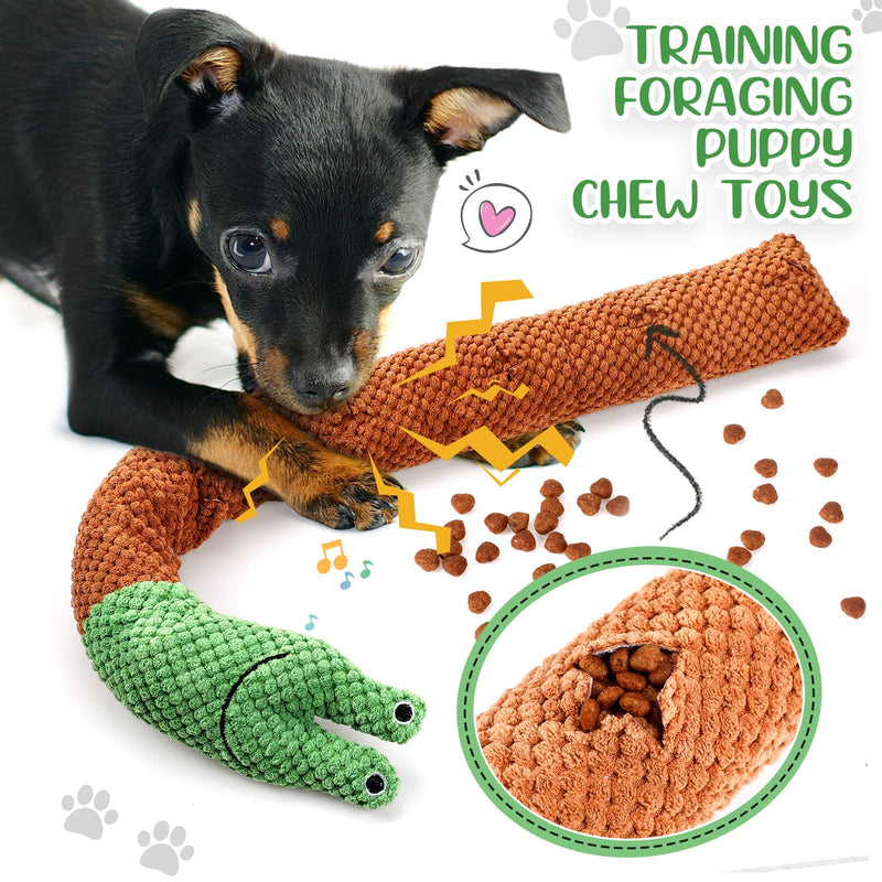 2 Pieces Squeak Dog Toys Dog Puzzle Toy Plush Chew Toys Stress Release Game IQ Training Dog Snuffle Toys for Boredom Foraging Instinct Training for Small Medium and Large Dogs - PawsPlanet Australia