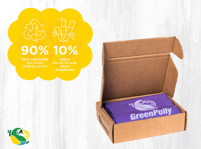 [Australia] - GreenPolly Pet Waste and Dog Poop Bags, Purple, 250 Count 
