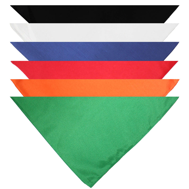 Mechaly Dog Plain Bandanas - 2 Pack - Scarf Triangle Bibs for Small, Medium and Black - PawsPlanet Australia