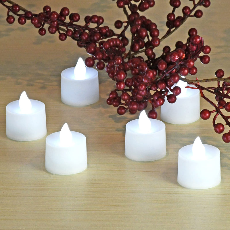 Lumabase 36612 Battery Operated Tea Light Candles LED Tealights, Cool White - PawsPlanet Australia