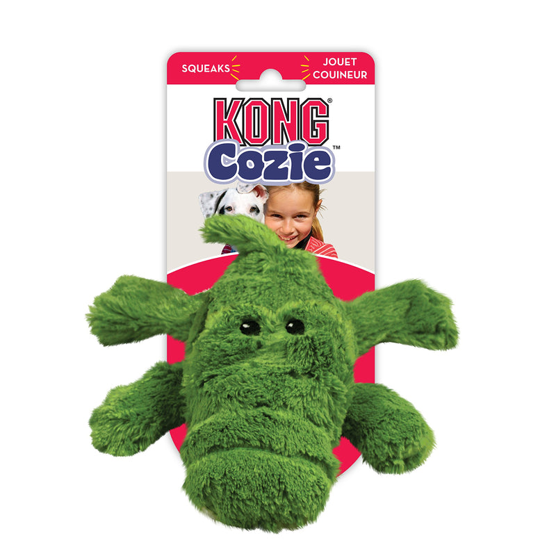 KONG - Cozie™ Ali Alligator - Indoor Cuddle Squeaky Plush Dog Toy - For X-Large Dog - PawsPlanet Australia