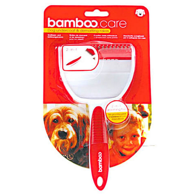 Munchkin Bamboo Dog Undercoat & De-matting Rake - PawsPlanet Australia