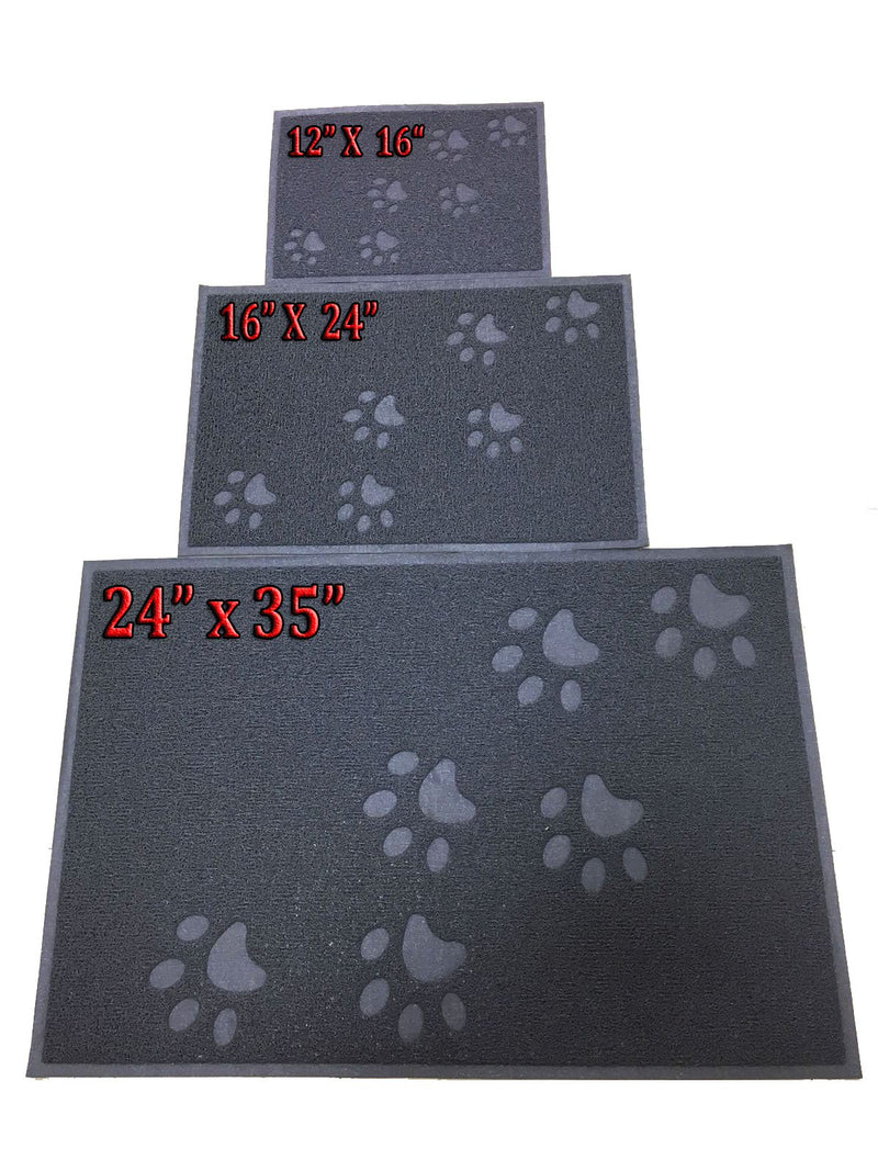 [Australia] - ANDALUS Cat Litter Mat | Small/Large/X-Large Size | Phthalate & BPA Free | Traps Messes | Scatter Control | Easy to Clean Small (15.75" x 11.75") Grey 