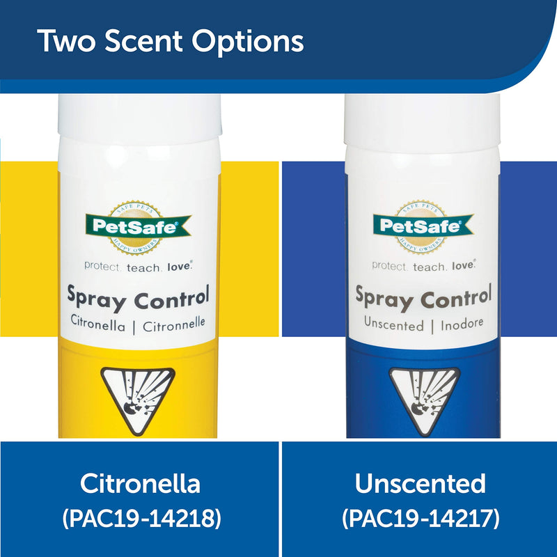 PetSafe - Anti-Bark Spray Refill, 300-400 jets, Ecological Formula, Compatible with Collar and Spray Training System (old version) - Citronella - PawsPlanet Australia