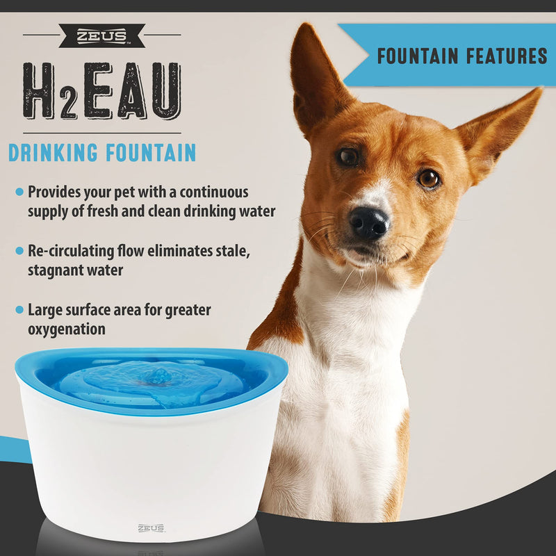 Zeus H2EAU Dog Water Drinking Fountain - PawsPlanet Australia