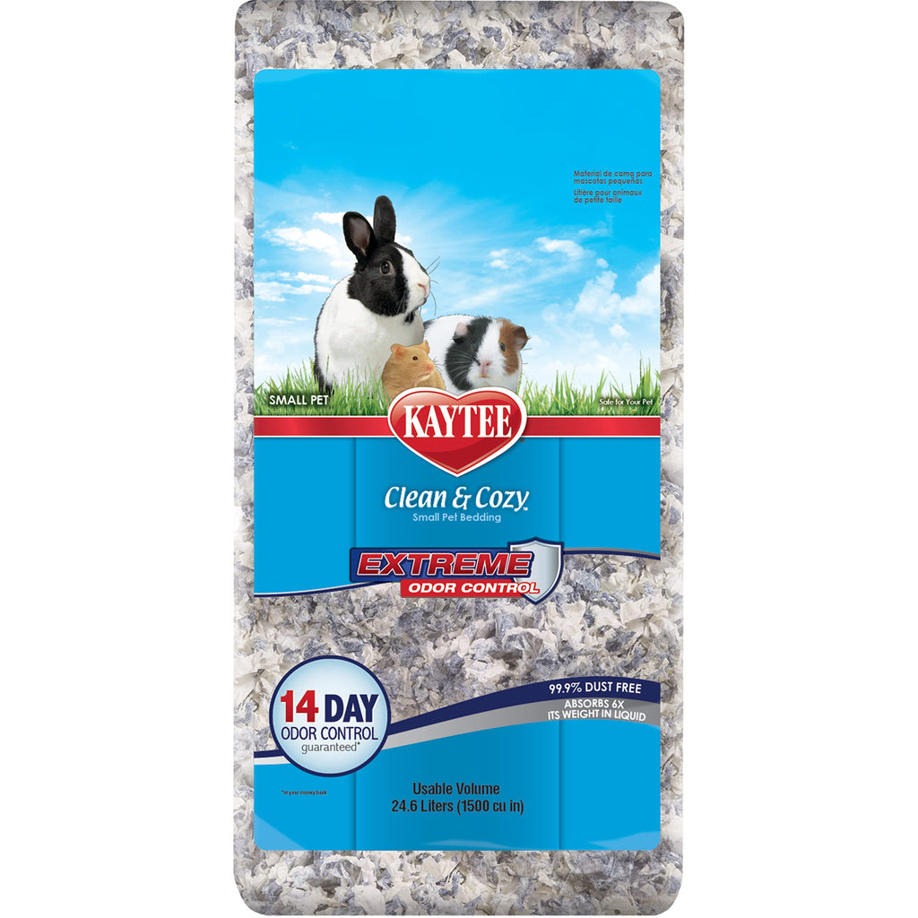 Kaytee Clean & Cozy Litter for Small Pets Such as Mice, Gerbils, Rodents, Hamsters, Rabbits, Extreme Odor Control & Absorbent Paper Litter, 99.9% Dust Free, 24.6L 24.6 Liters - PawsPlanet Australia