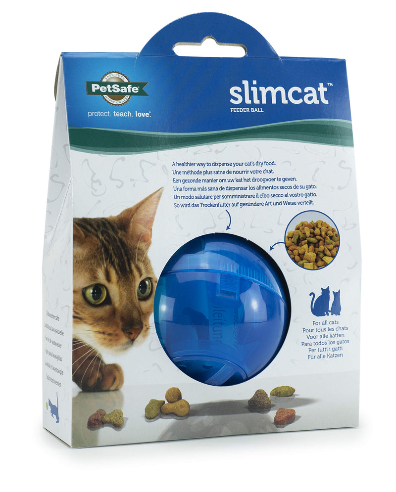 [Australia] - PetSafe SlimCat Interactive Toy and Food Dispenser Blue 