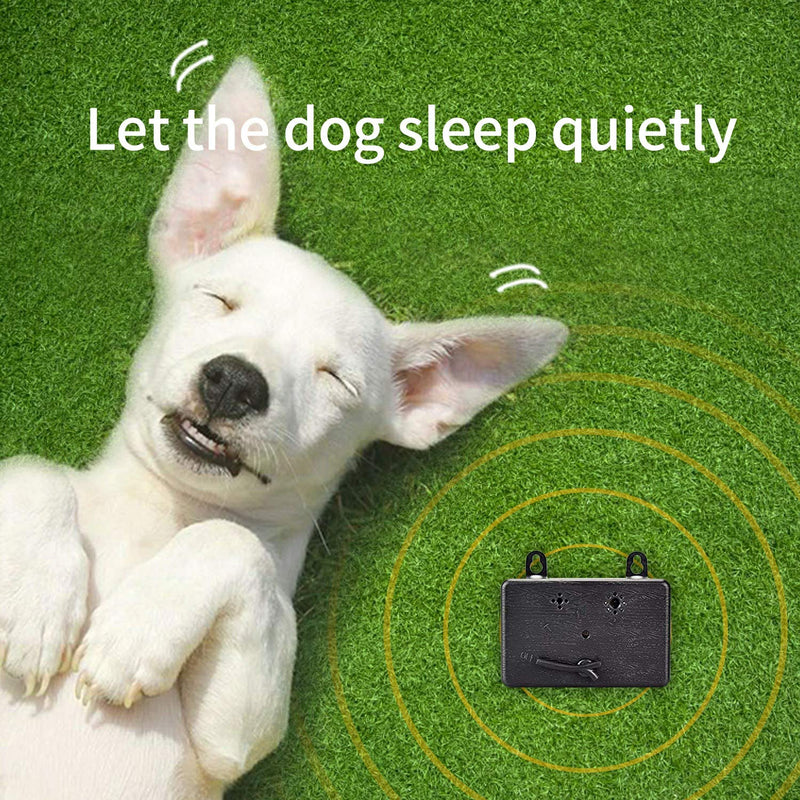 ZNFSZ [2021 Upgraded] Dog Anti Barking Device,Ultrasonic Dog Barking Deterrent, Sonic Anti-bark Repellent 50 ft Range, Mini Ultrasound Silencer No Bark Training Control Device Safe for Dogs Black - PawsPlanet Australia