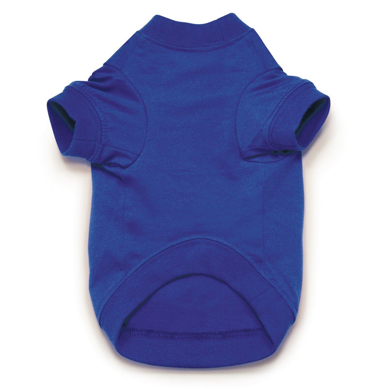 Zack & Zoey Basic Tee Shirt for Dogs, 10" X-Small, Blue - PawsPlanet Australia