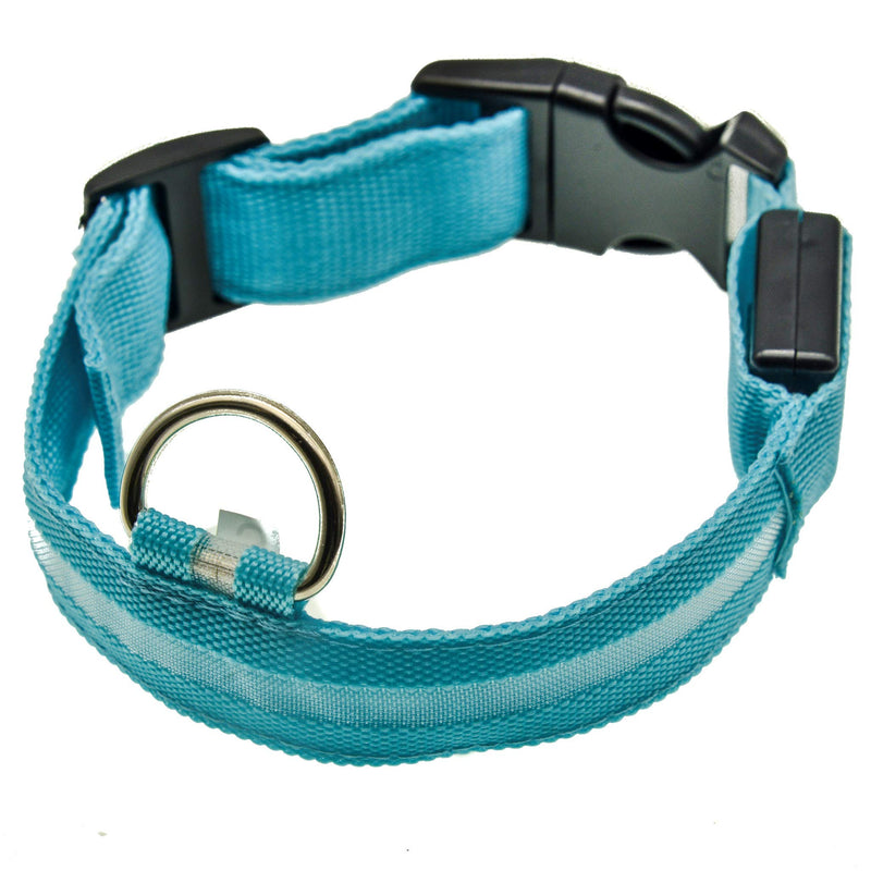 PROtastic XL Reflective Dog Collar - Adjustable padded dog collar, lighweight and relective to keep your dogs safe on night time walks - PawsPlanet Australia
