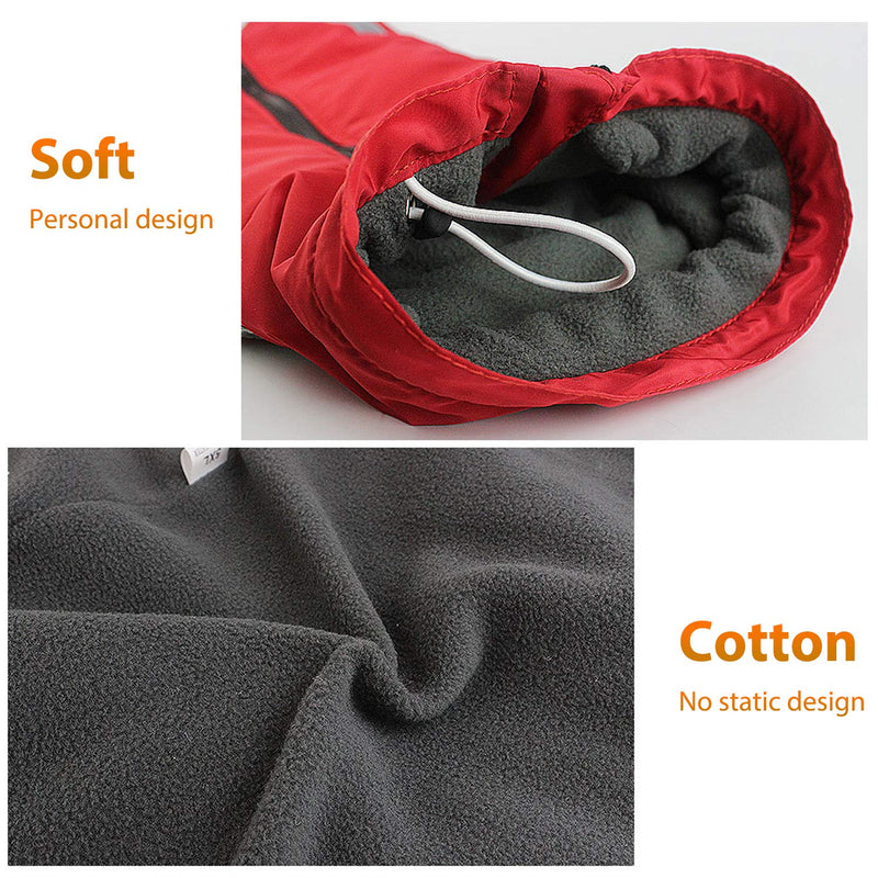 PETCUTE Dog coat Warm Vest Jacket for medium large dogs waterproof dog coat 5XL(Chest:80cm, Back:60cm) Red - PawsPlanet Australia