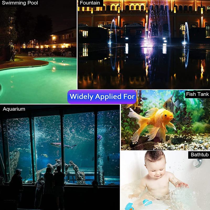 CUQOO Waterproof Multicolour LED Floating Pool Tub Lights for Swimming Pools – 7 Mode Disco Lights for Kids & Adults Parties | Battery Operated Bath Lights for Paddling Pools, Bath, Hot Tub & More - PawsPlanet Australia