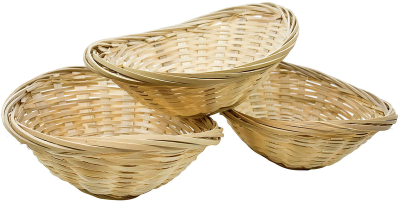 [Australia] - Bonka Bird Toys 3142 3143 Pk3 Small Medium Bamboo Basket Nests Pk3 Medium 